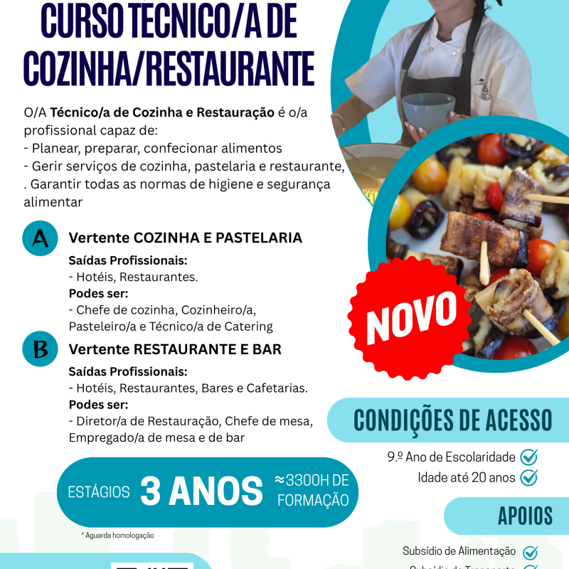 Técnico de Cozinha e Restauração